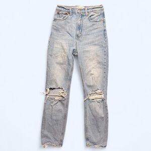 Abercrombie & Fitch Ankle Straight Ultra High Rise Jeans